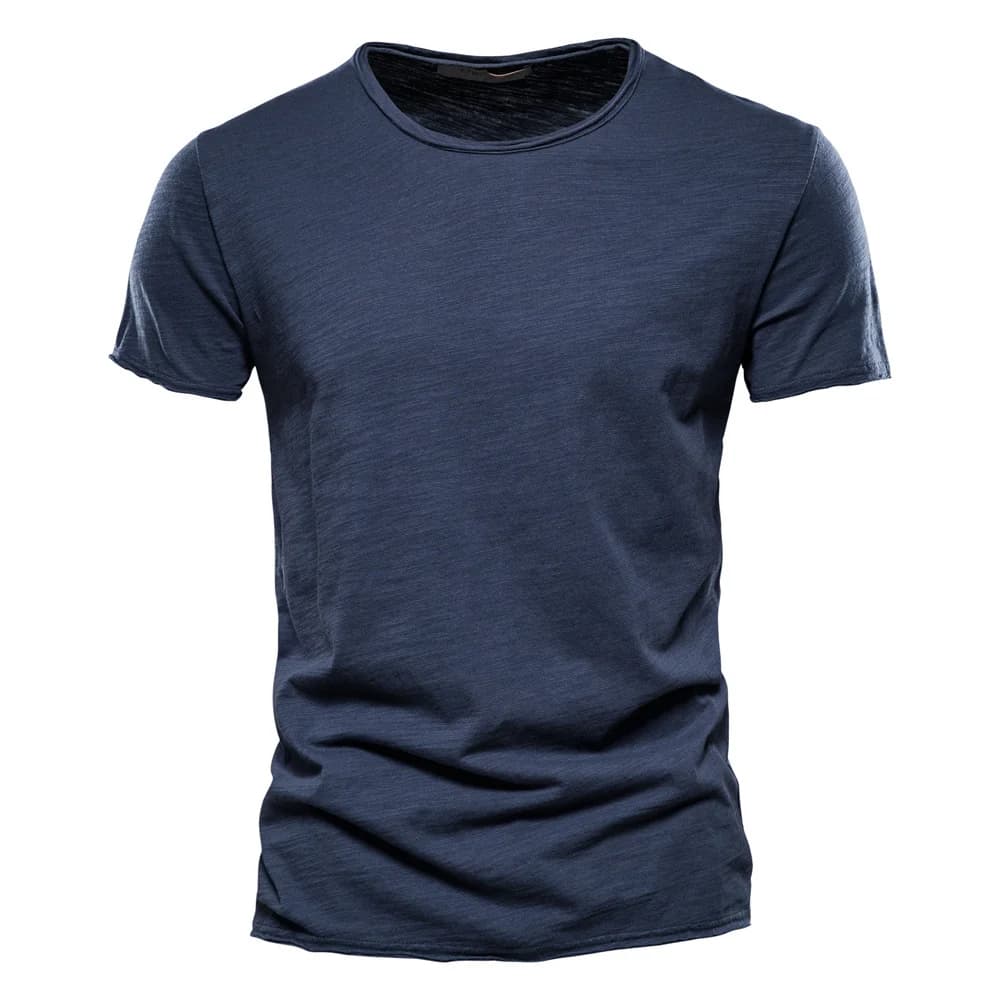 Men's Slim Fit Slub Cotton T-Shirt