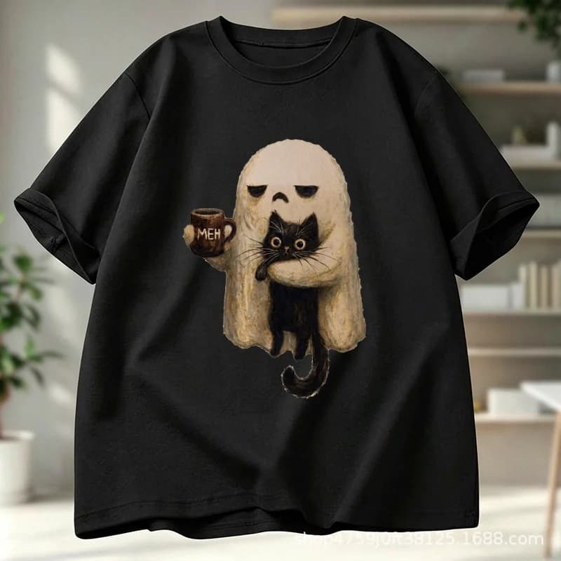 Women's Halloween Graphic Print Top — image 1