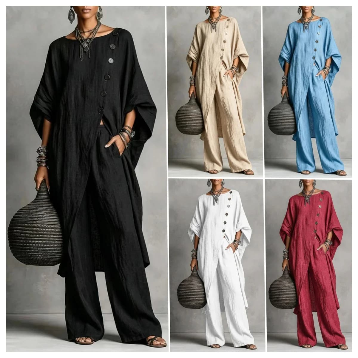Women's Irregular Casual Urban Shirt Set — image 1