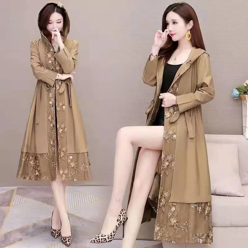 Women's Mid-Length Fashion Trench Coat — image 1