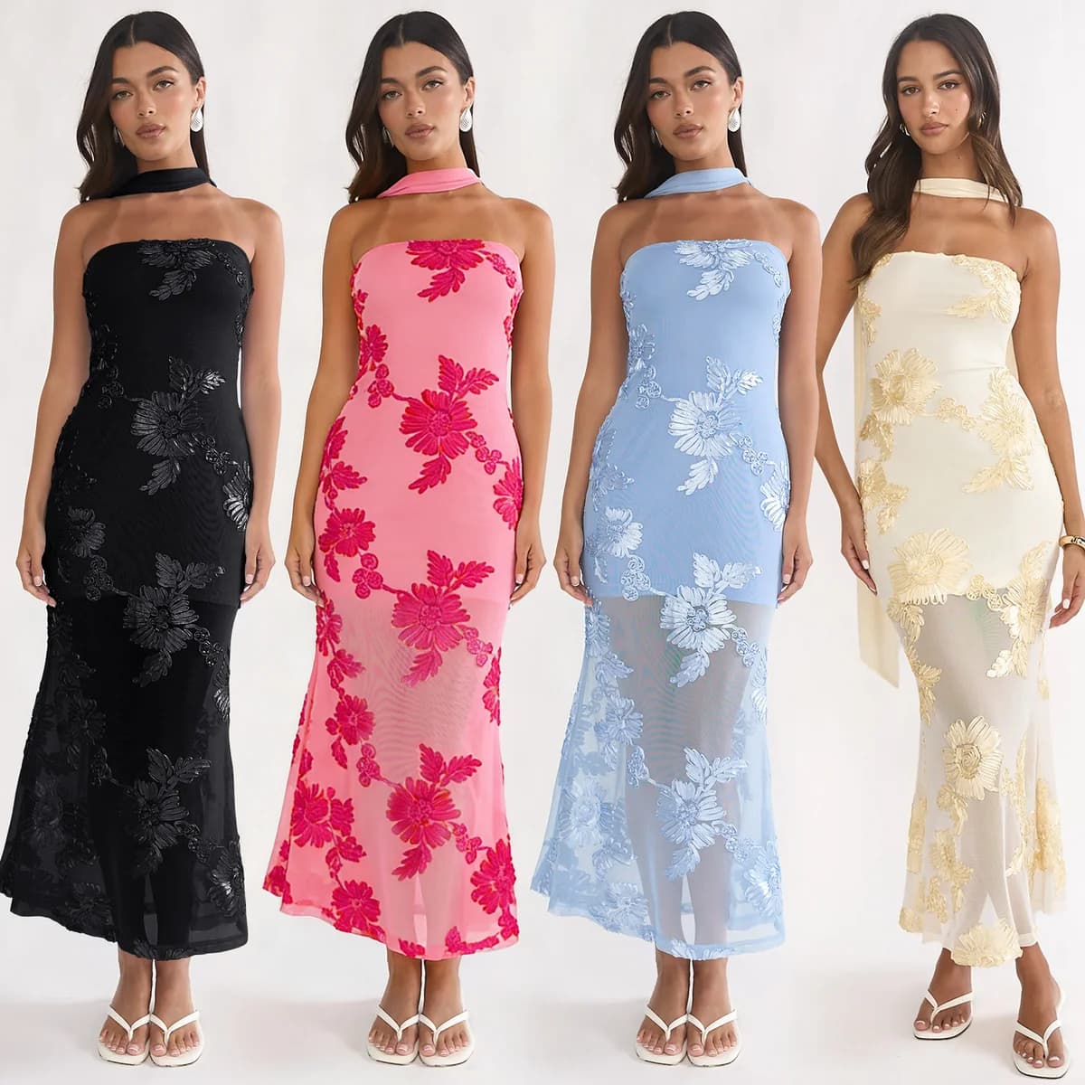 Women's Summer Floral Backless Dress — image 1